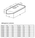 Fläktkåpa utan motor - Djup 90 cm