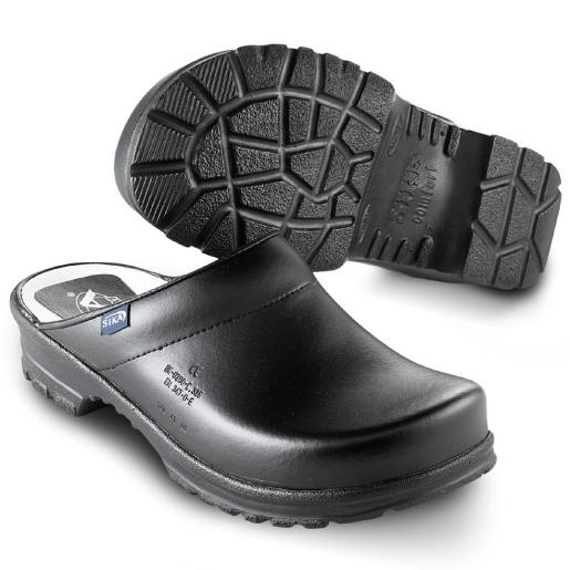 Kocksko Comfort, öppen träsko, SVART