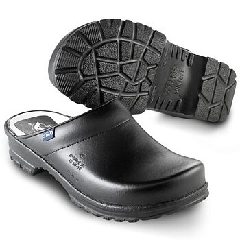 Kocksko Comfort, öppen träsko, SVART