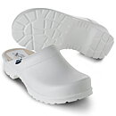 Kocksko Comfort, öppen träsko, VIT
