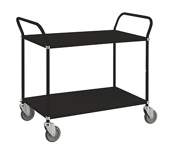 Hyllvagn, 2 plan - SVART