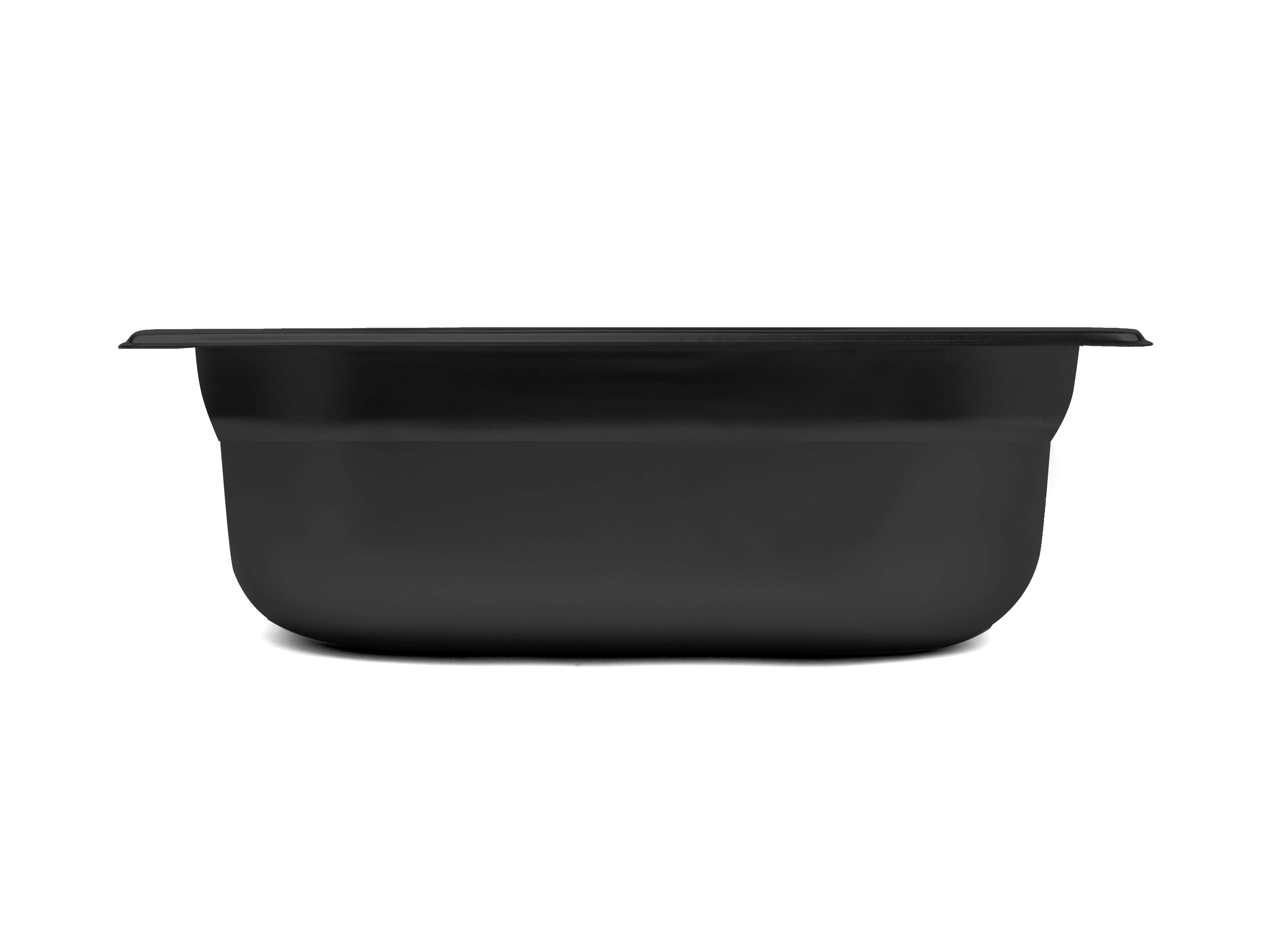 Svart gastronormkantin 1/2-100