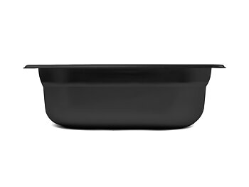 Svart gastronormkantin 1/2-100