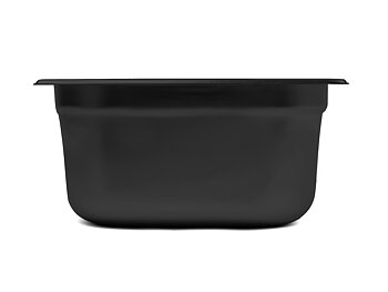 Svart gastronormkantin 1/2-150