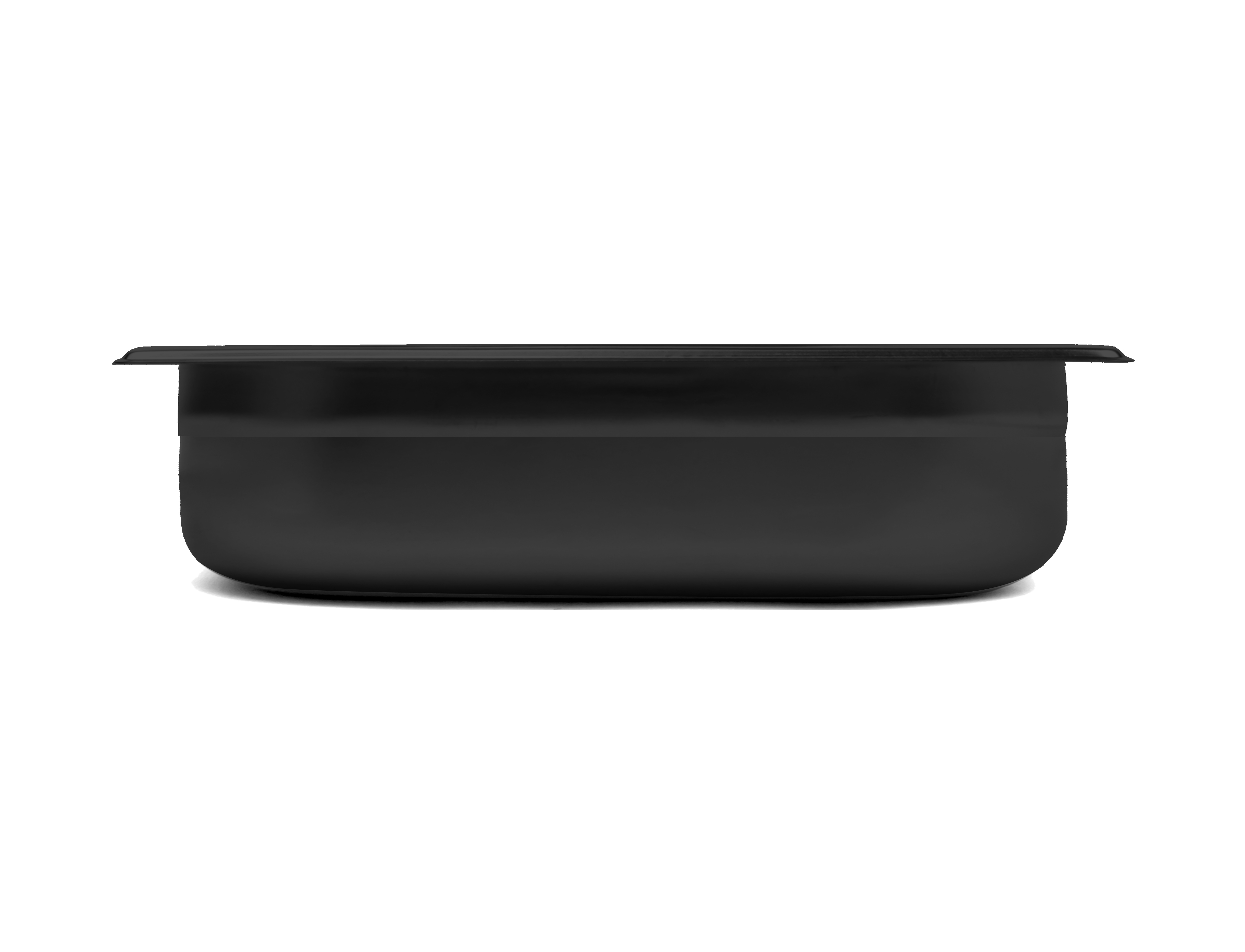 Svart gastronormkantin 1/4 -65