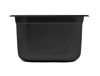 Svart gastronormkantin 1/4-150