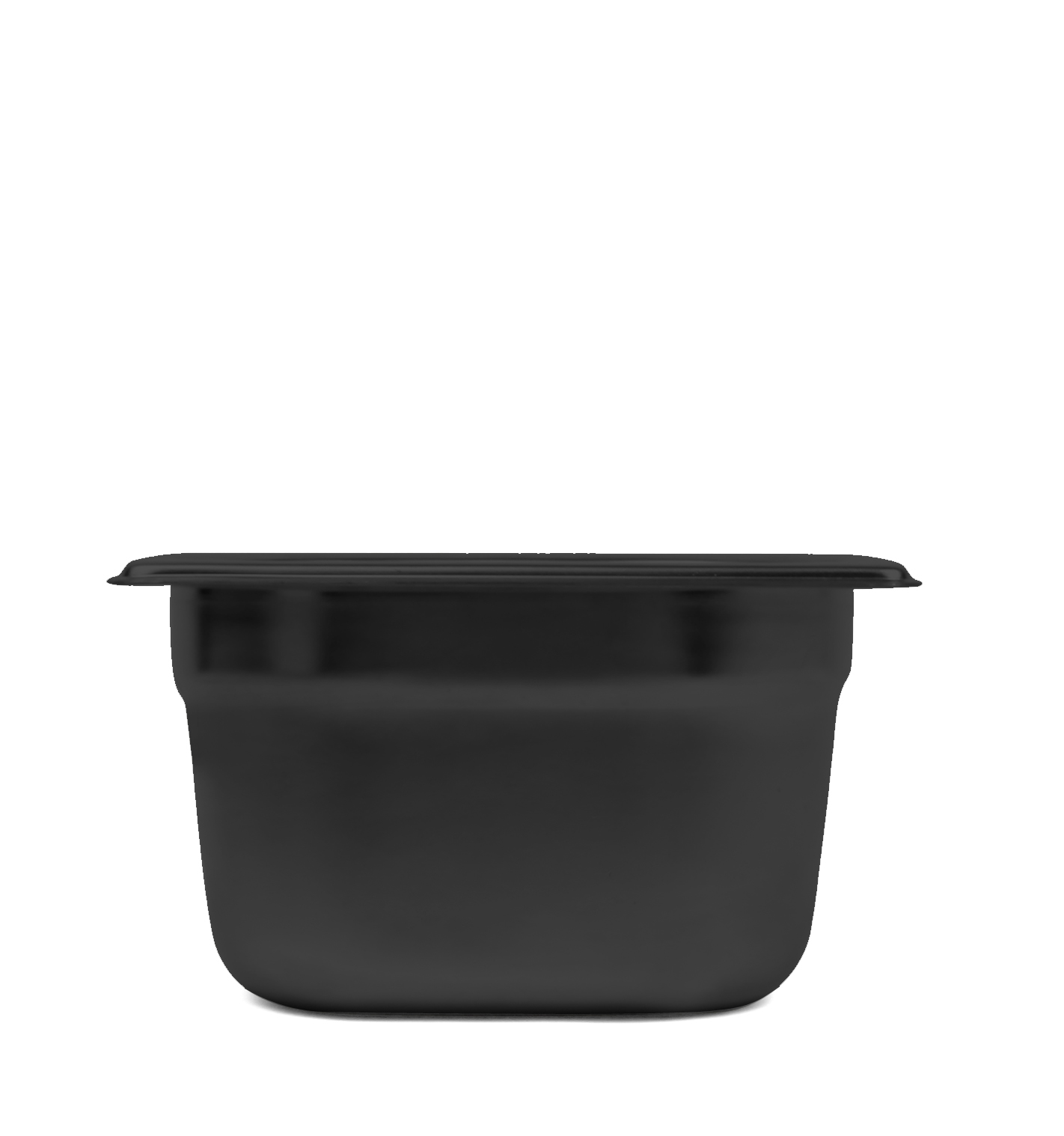 Svart Gastronormkantin 1/6-100
