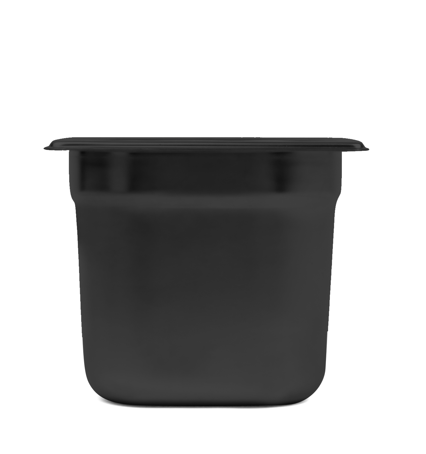 Svart gastronormkantin 1/6-150