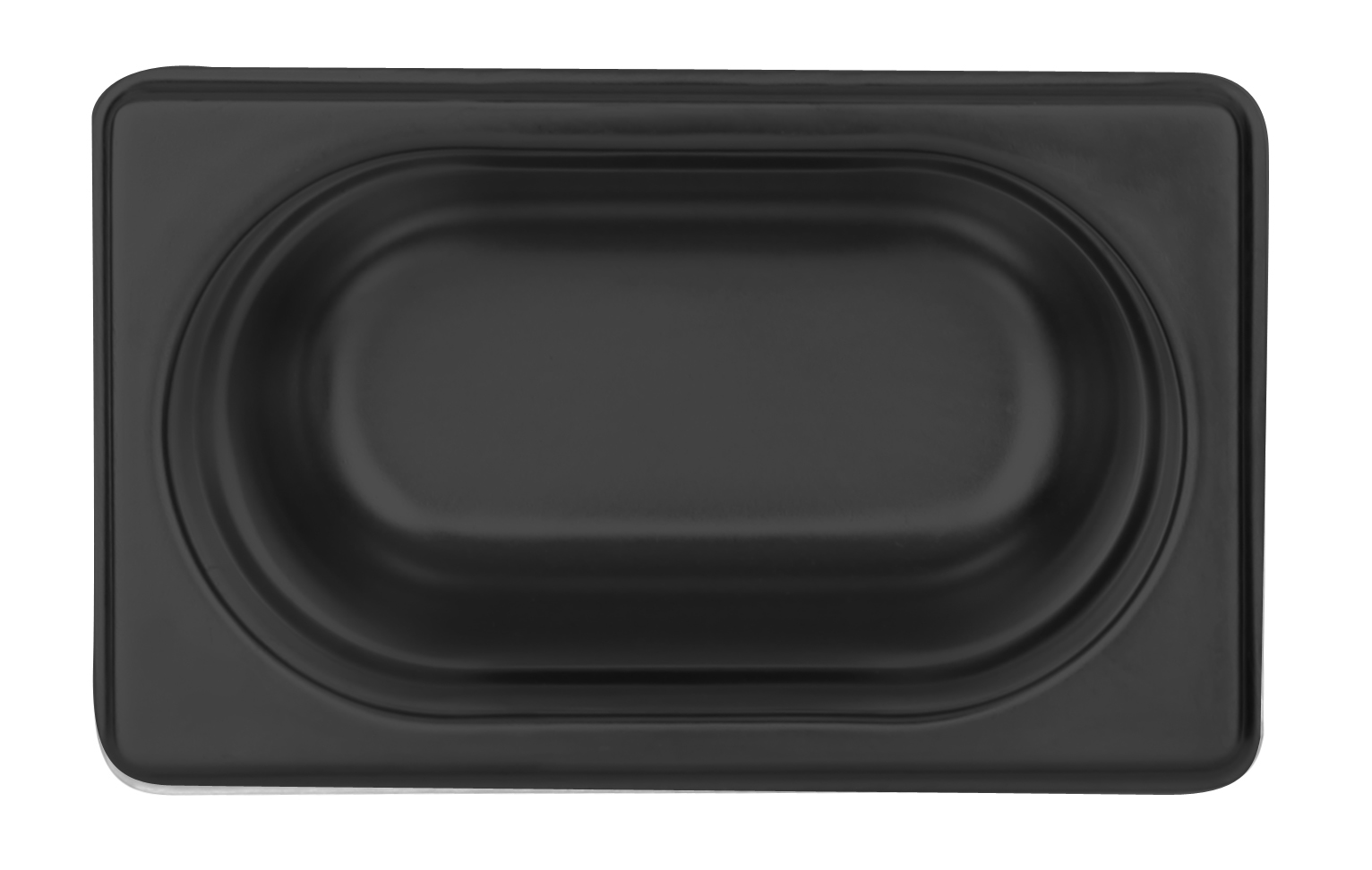 Svart gastronormkantin 1/9-100 - 2