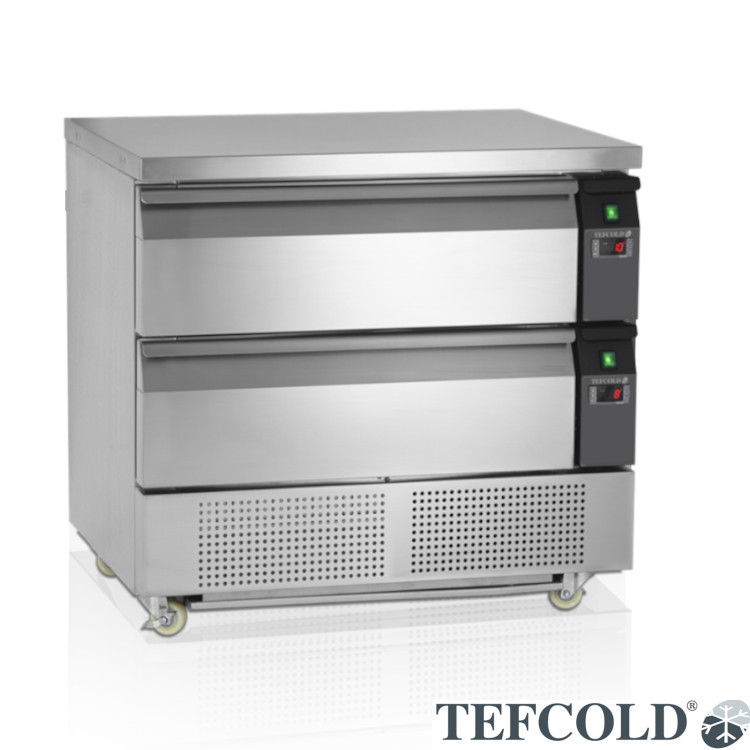 Grillkylbänk, 2 lådor GN2/1