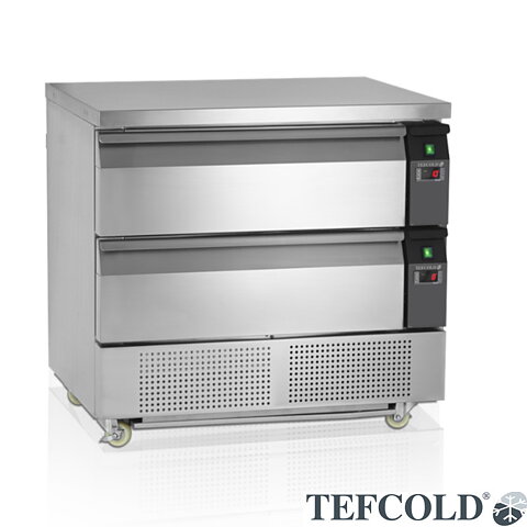 Grillkylbänk, 2 lådor GN2/1
