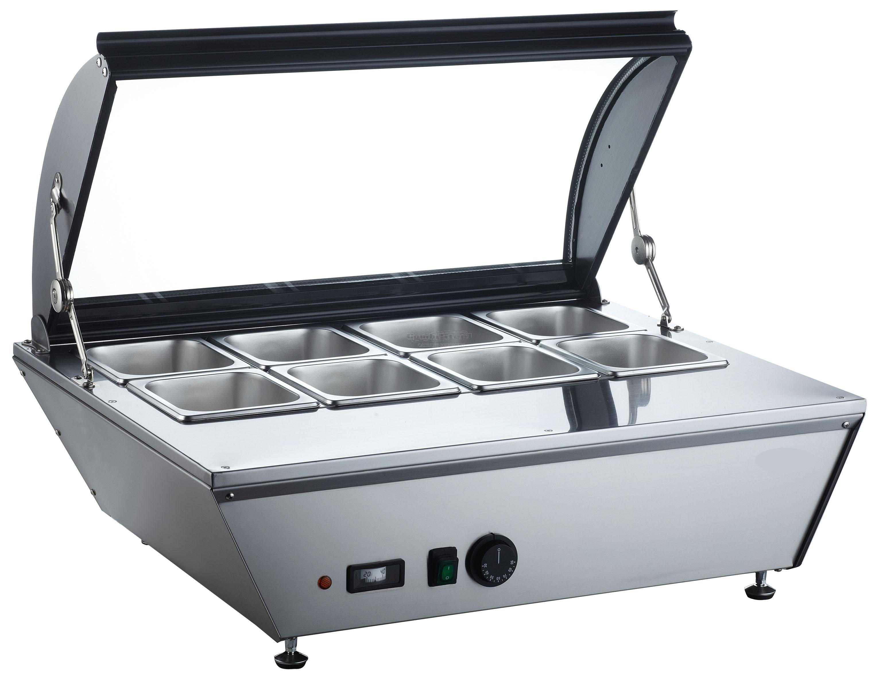 Värmedisplay 8x GN 1/6, (+30°/+90°C) - 2