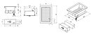 Vattenbad/Bain Marie GN 1/1 H=150 mm, för inbyggnad