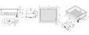 Vattenbad/Bain Marie GN 2/1 H=150 mm, för inbyggnad
