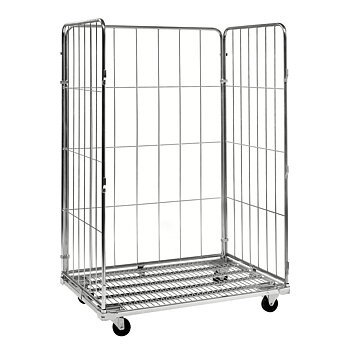 Rullcontainer, 3 sidor, bredd 120 cm