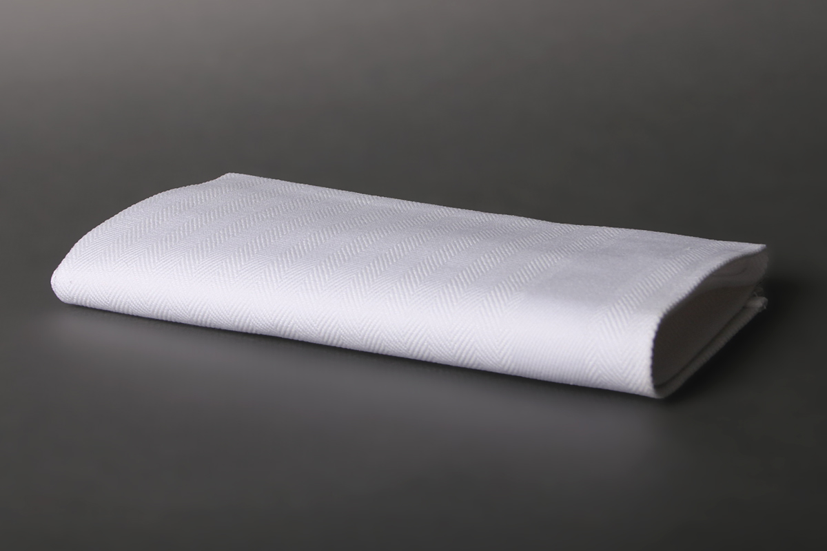 Restaurangservett Fishbone Offwhite - 3