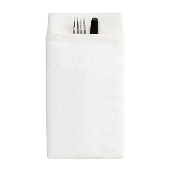 Restaurangservett Fishbone Offwhite