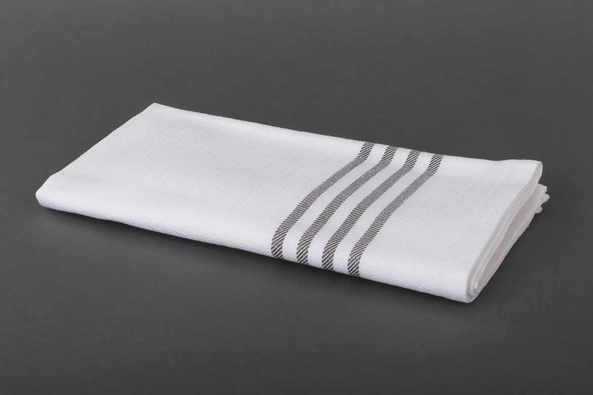Restaurangservett Cassidy  Vit/grå - 3