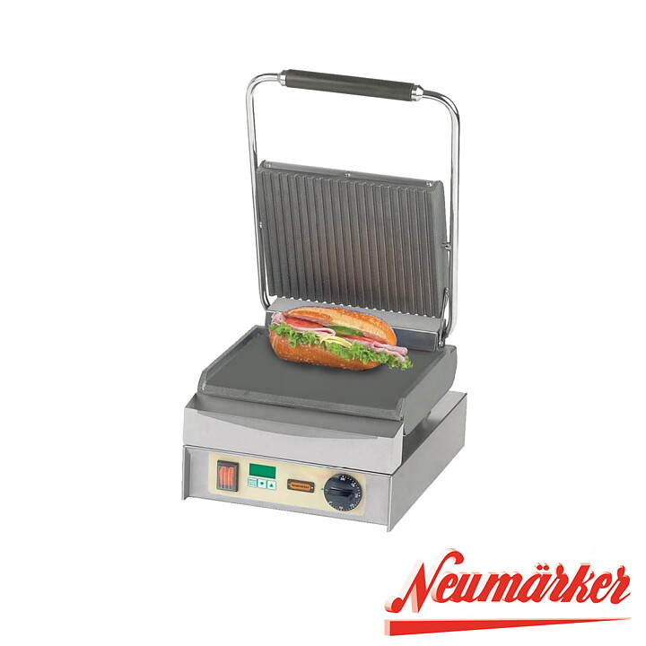Klämgrill Panini Master, räfflad och slät