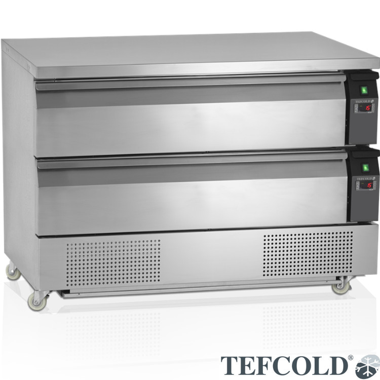 Grillkylbänk, 2 lådor GN2/1
