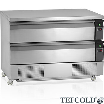 Grillkylbänk, 2 lådor GN2/1
