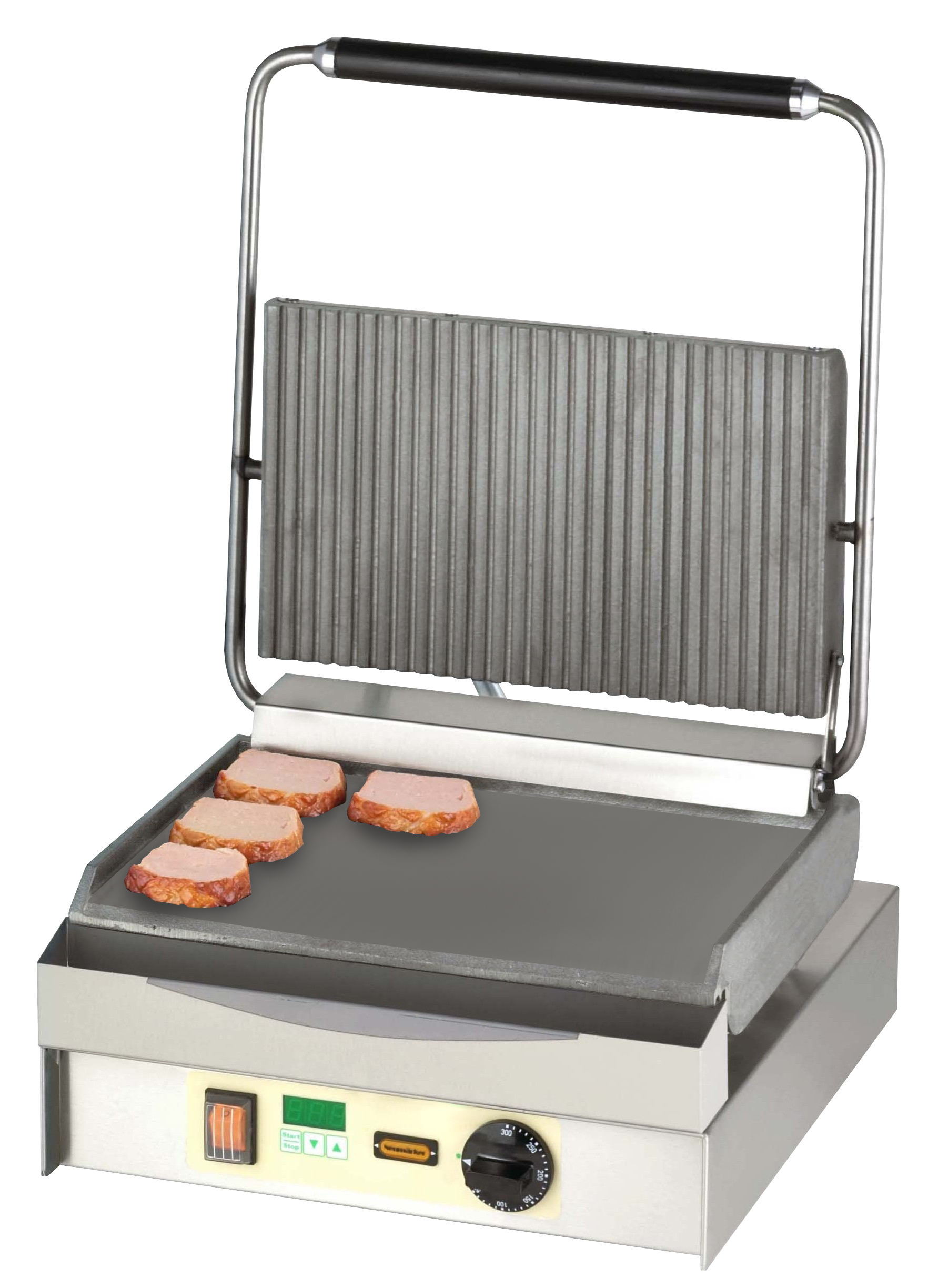 Klämgrill, "Chopper", räfflad och slät - 2