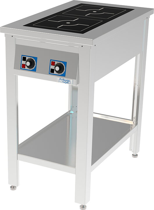 Induktionsspis, 2 zoner- 3,5 kW / 5 kW