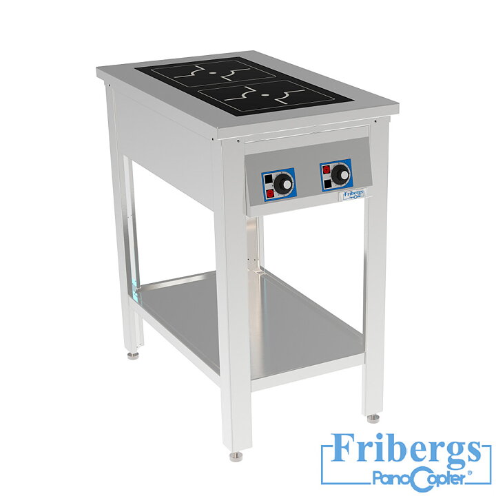 Induktionsspis, 2 zoner- 3,5 kW / 5 kW