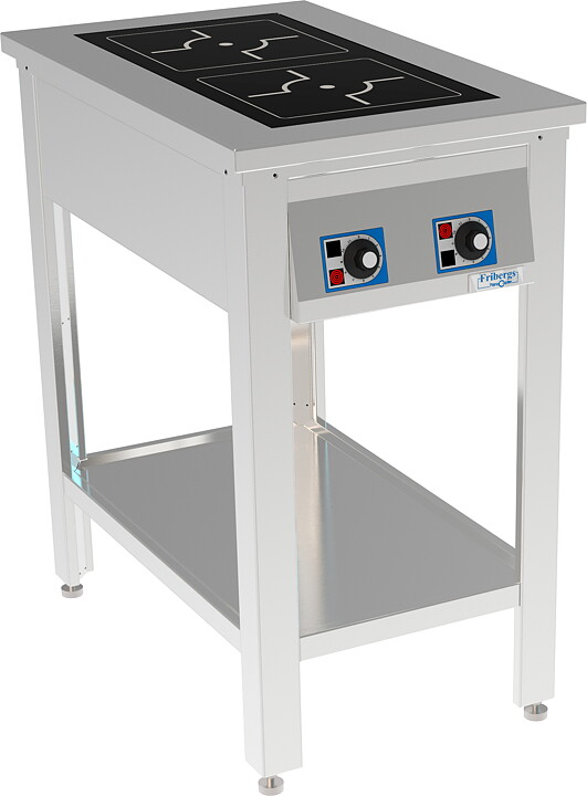 Induktionsspis, 2 zoner- 3,5 kW / 5 kW