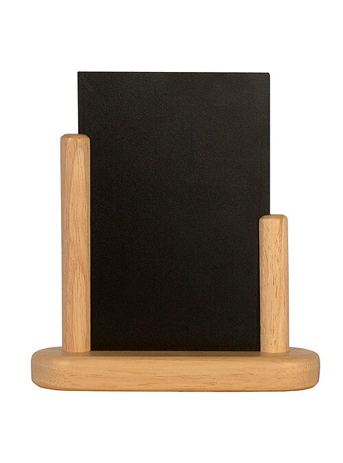Griffelskylt med träram, 10 x 15 cm, bok