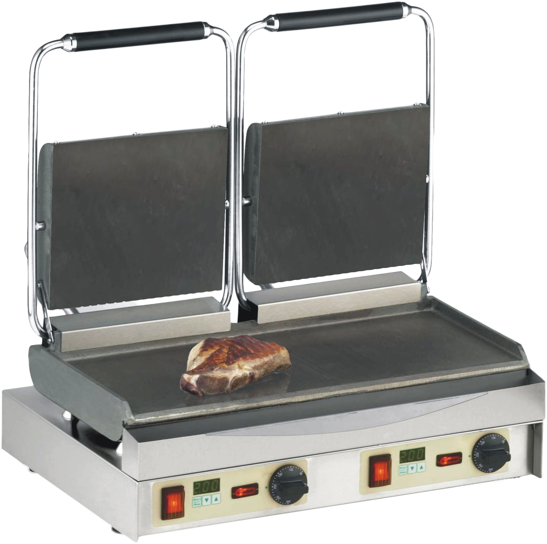 Klämgrill Kamtschatka, dubbel, slät/slät, 3-fas - 2