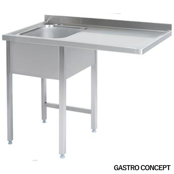 Diskbänk för diskmaskin, ho till vänster - djup 60 cm