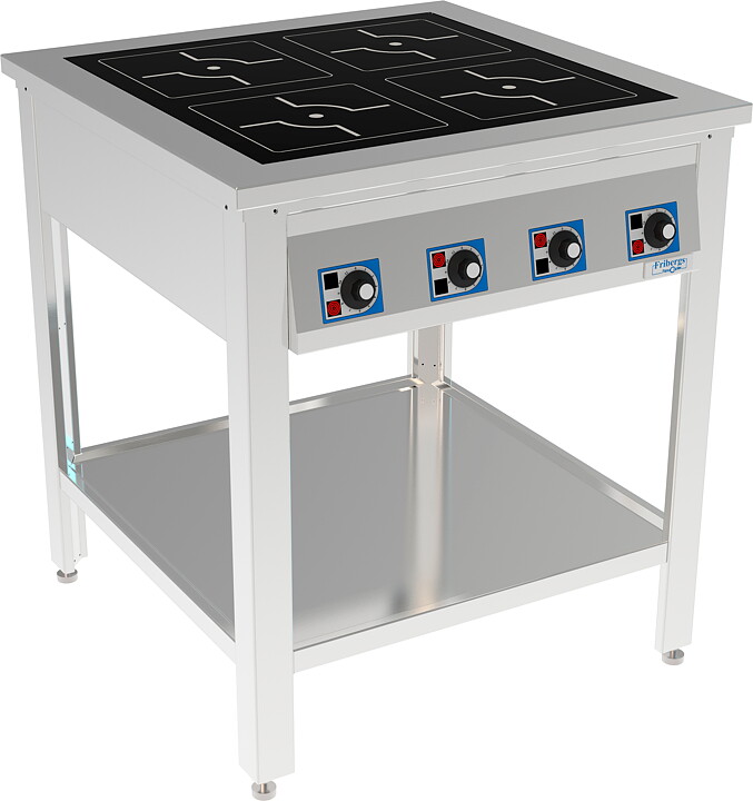 Induktionsspis, 4 zoner- 3,5kW / 5 kW