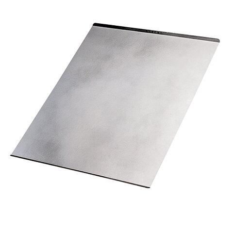 Slätplåt 600x400 mm, bockad kortsida, 1,4 mm tjocklek