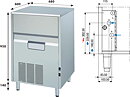 Iskubmaskin KL 102  W eller A, 88 kg/24h