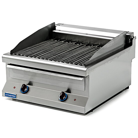 Elektrisk restauranggrill, 2 grillzoner, bredd 80 cm