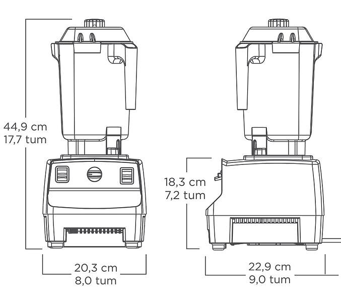 Blender - Vitamix Drink Machine Advance Röd