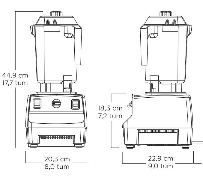 Blender - Vitamix Drink Machine Advance Röd