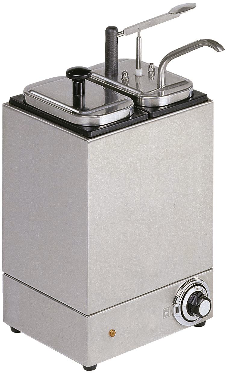 Dispenser, uppvärmningsbar, 1 pump, 2x3 liter - 2