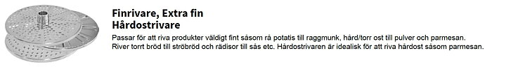 Finrivare (Ø 185 mm) till Hällde RG-100, CC-32S, CC-34, RG-50S och RG-50