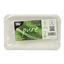 Papperstallrik "pure" Vit - 11x17,5 cm