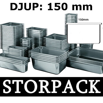 GN Kantiner - STORPACK - Djup 150 mm