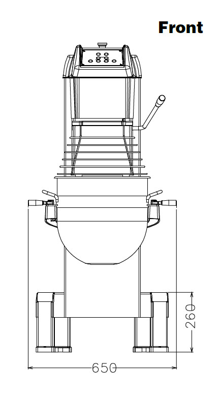 Blandningsmaskin, MBE40 - 40 liter - 3