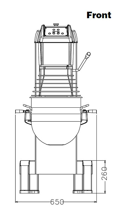 Blandningsmaskin, MBE40 - 40 liter