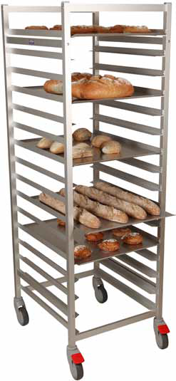 Bakplåtsvagn / pizzaplåtsvagn, 12 plåtar 60×45 cm - 3
