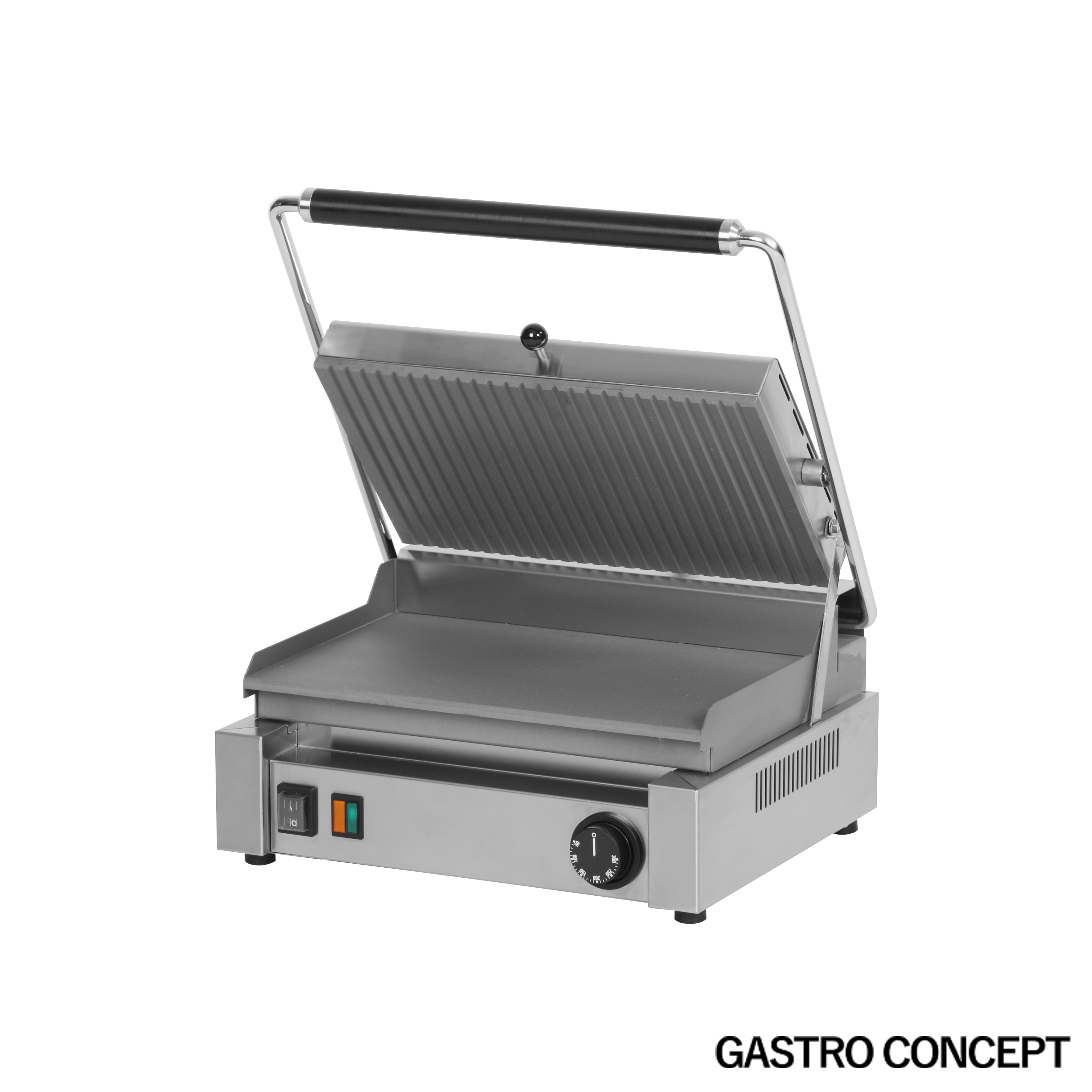 Klämgrill, räfflad och slät