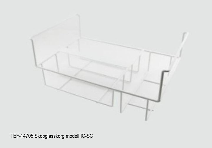 IC301SC+SO  Skopglassfrys 7x5 liter, plana skjutlock