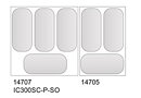 IC301SC+SO  Skopglassfrys 7x5 liter, plana skjutlock