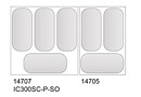 IC301SC+SO  Skopglassfrys 7x5 liter, plana skjutlock