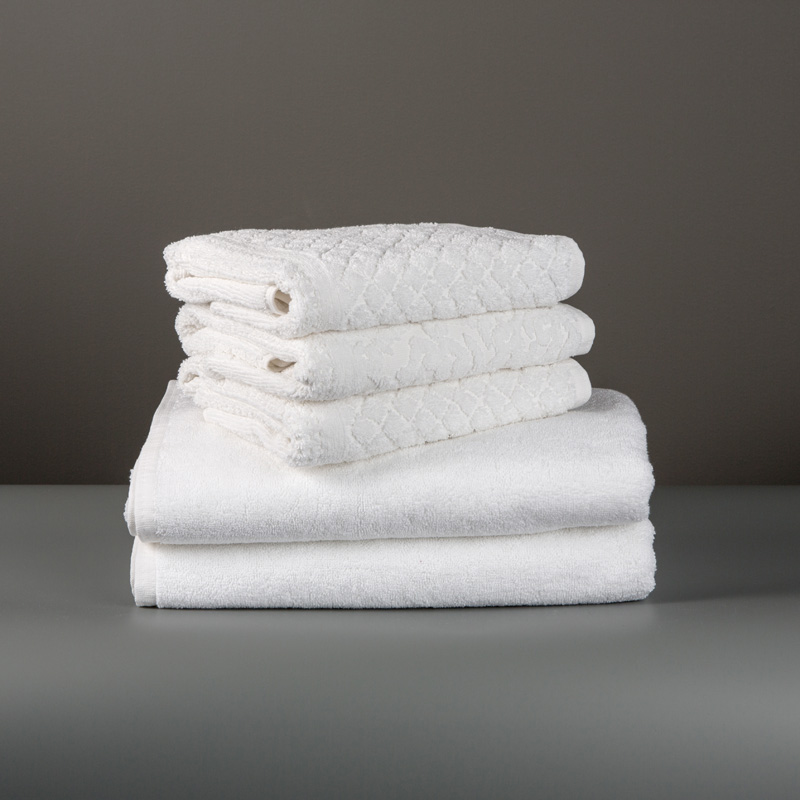 Frottéhandduk Luxury Vit